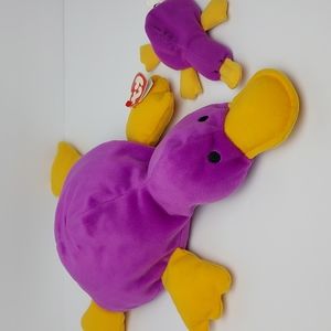 Ty Platypus Pillow Pals Collection & McDonald's Teenie Beanie Babies